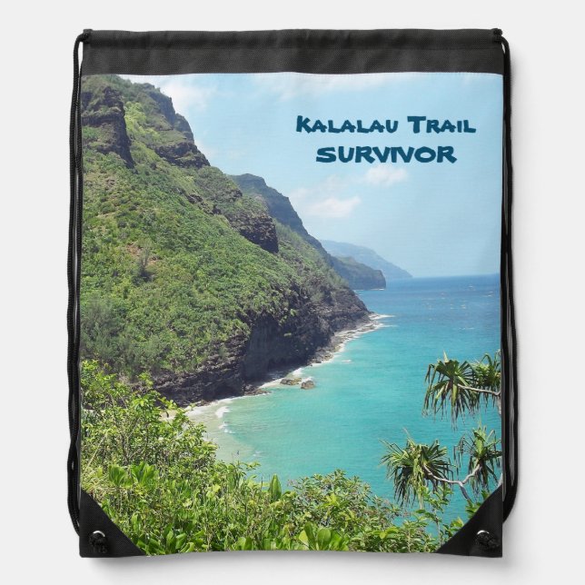 Kalalau Trail Survivor drawstring backpack (Front)