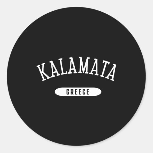 Kalamata Style Kalamata Greece Classic Round Sticker
