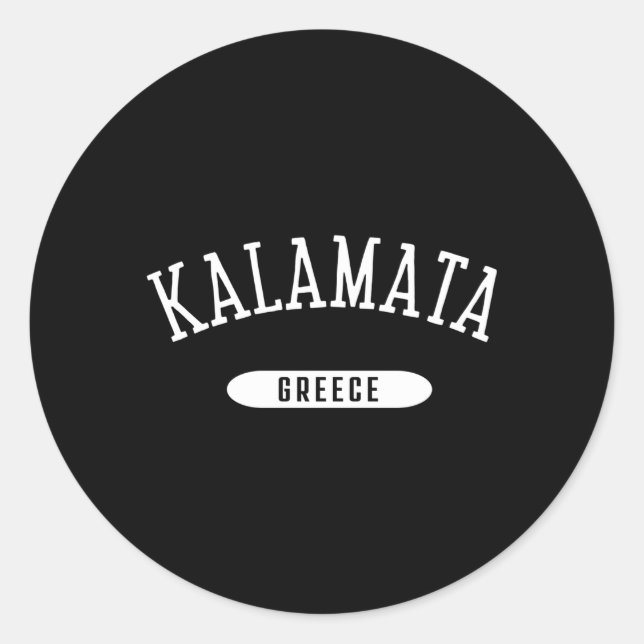 Kalamata Style Kalamata Greece Classic Round Sticker (Front)