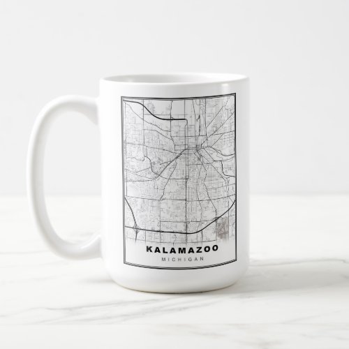 Kalamazoo Map Coffee Mug