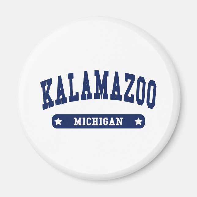 Kalamazoo Michigan College Style tee shirts Magnet (Front)