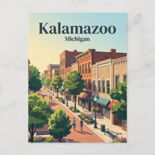 Kalamazoo, Michigan Postcard