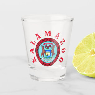 Kalamazoo, Michigan Shot Glass