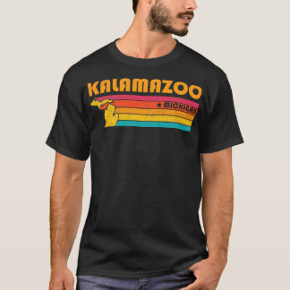Kalamazoo Michigan Vintage Distressed Souvenir T-Shirt