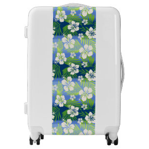 Kalani Tie Dye Blend Tropical Hibiscus - Blue Luggage