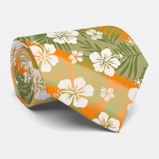 Kalani Tie Dye Blend Tropical Hibiscus - Orange (Rolled)