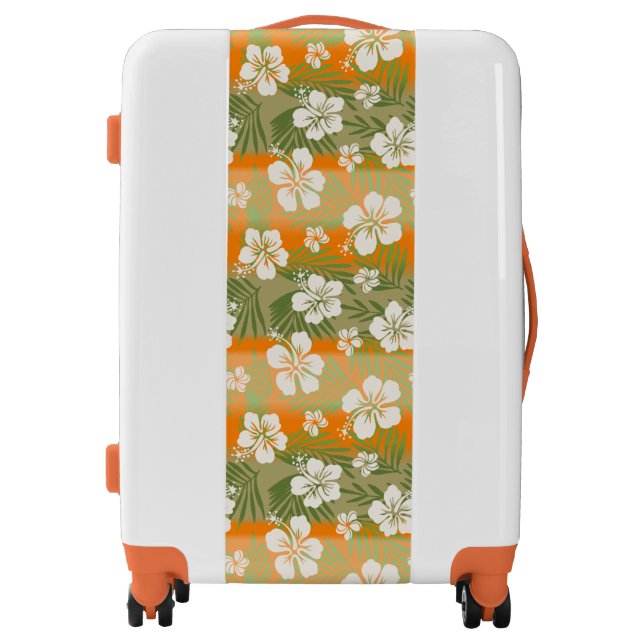 Kalani Tie Dye Blend Tropical Hibiscus - Orange Luggage (Front)
