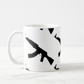 Kalashnikov ak 47 silhouette coffee mug