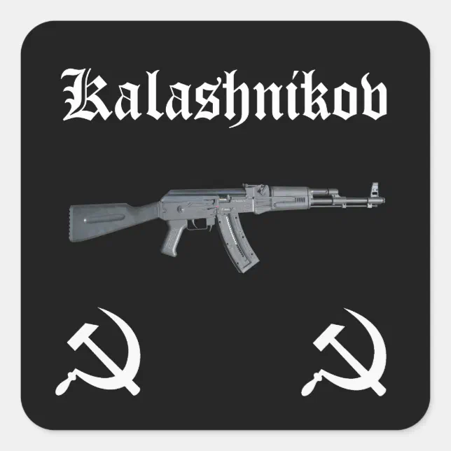 AK-47 Kalashnikov Vinyl Sticker Decal – Made In USA – Glossy Finish – Car Window Bumper