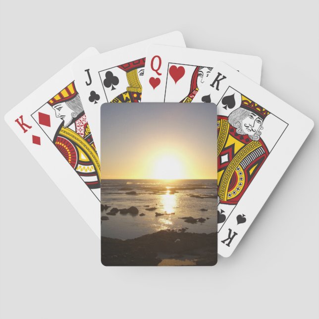Kalbarri Beach Sunset  Poker Cards (Back)