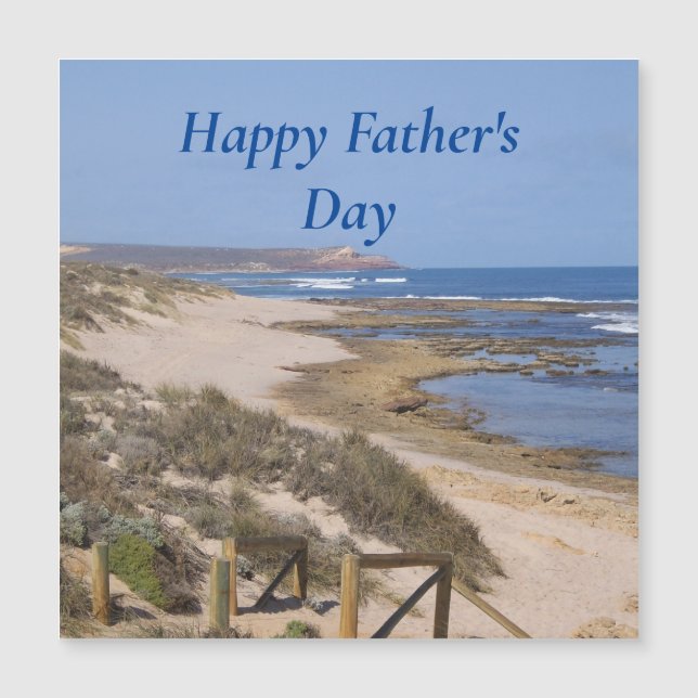 Kalbarri Father's Magnetic Flat Card (Front)