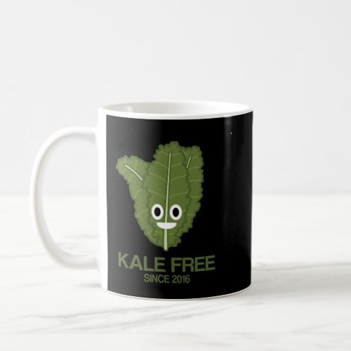 Kale Free Since 2016 Humor Novelty Graphic Funny T Coffee Mug