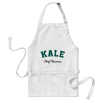 Kale Funny Vegan Style Adult Apron by spacecloud9 at Zazzle