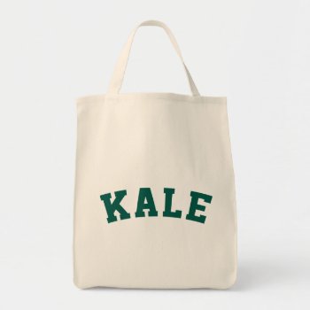 Kale Funny Vegan Style Tote Bag by spacecloud9 at Zazzle