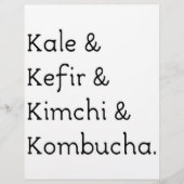 Kale Kefir Kimchi Kombucha (Front)