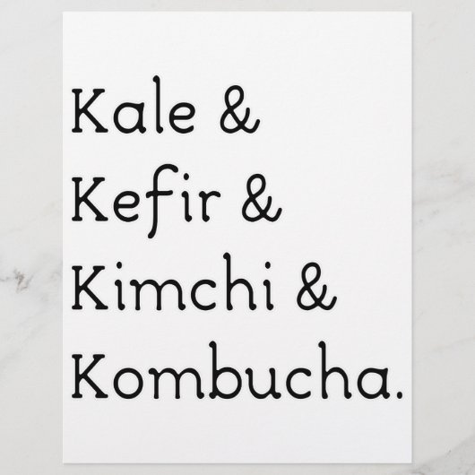 Kale Kefir Kimchi Kombucha (Front)