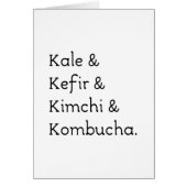 Kale Kefir Kimchi Kombucha (Front)