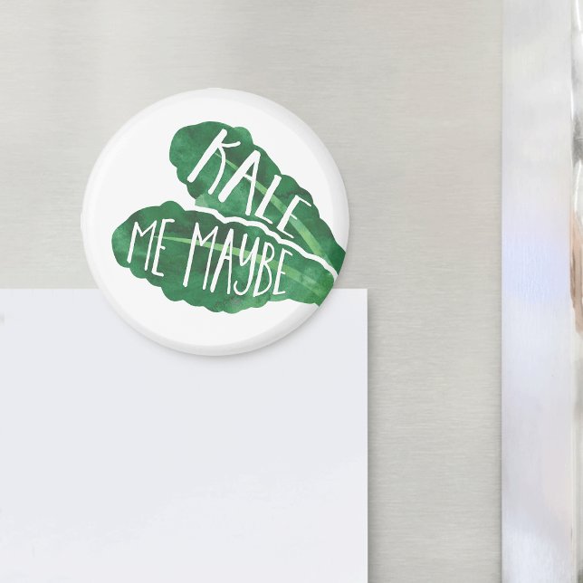 Kale Me Maybe | Veggie Pun Magnet (Creator Uploaded)
