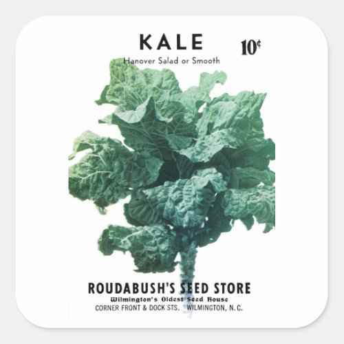 Kale Seed Packet Label