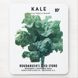 Kale Seed Packet Label Mouse Pad