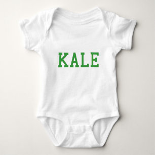Kale University College Vegan Vegetarian Healthy Baby Bodysuit