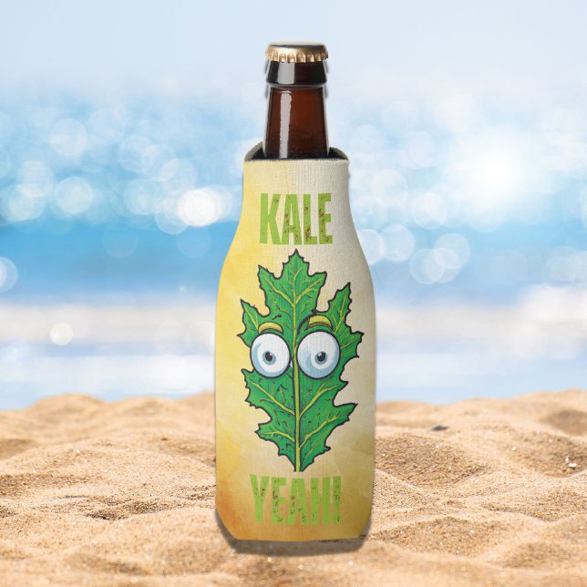 Kale Yeah Funny Veggie Pun  Can Cooler (Creator Uploaded)