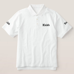 Kaleb: Embroidered Male Name, Polo Shirt