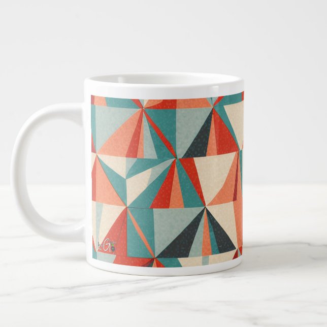 Kaleido Love | Giant Coffee Mug (Left)
