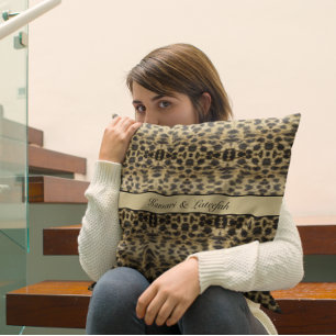 KaleidoCheetah, custom Throw Pillow