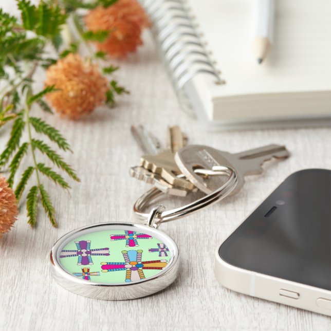 Kaleidoflower Keychain (Side)