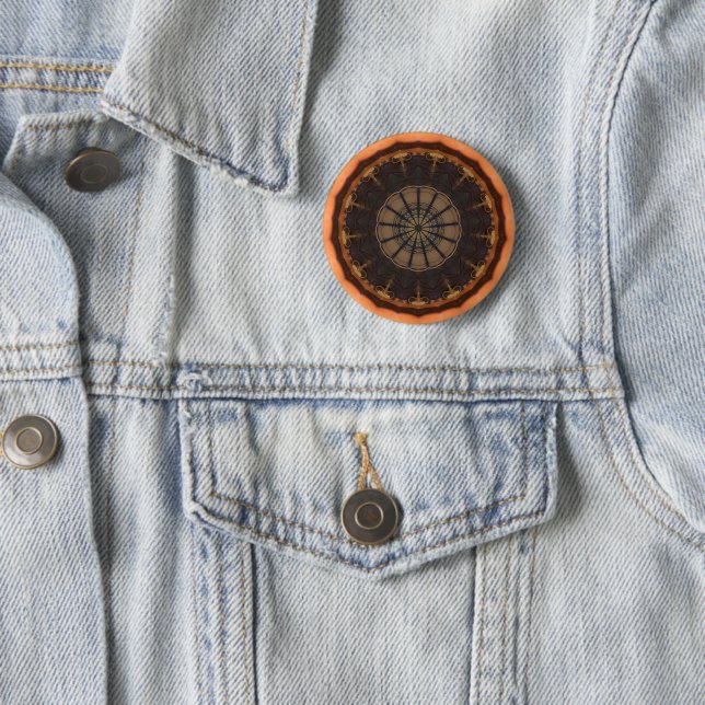 Kaleidoscope 1 pinback button (In Situ)