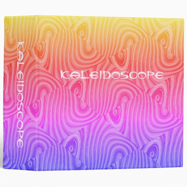 kaleidoscope 3 ring binder (Front/Spine)