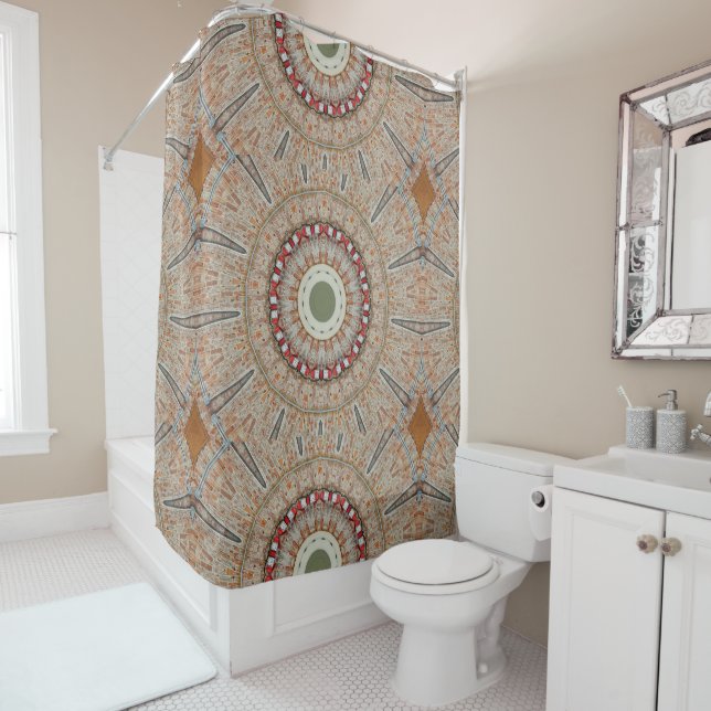 Kaleidoscope 6 shower curtain (In Situ)