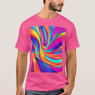 Kaleidoscope Abstract Burst Artwork T-Shirt