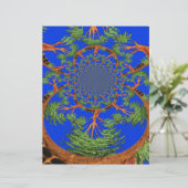 Kaleidoscope Acacia Tree Art Print/Graphic (Standing Front)