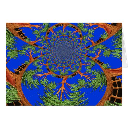 Kaleidoscope Acacia Tree Art Print/Graphic (Front Horizontal)