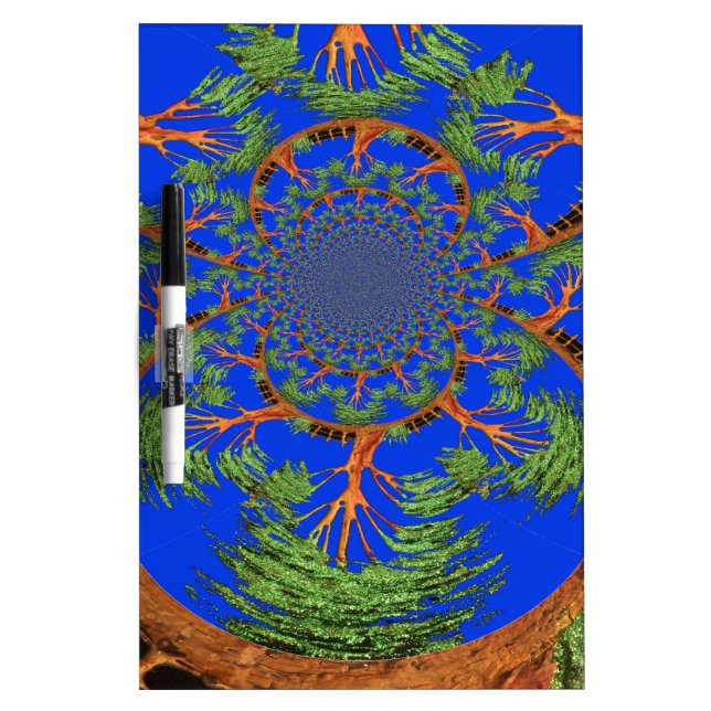 Kaleidoscope Acacia Tree Art Print/Graphic Dry-Erase Board (Front)