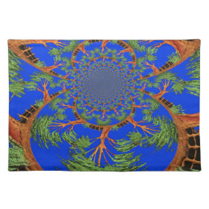 Kaleidoscope Acacia Tree Art Print/Graphic Placemat