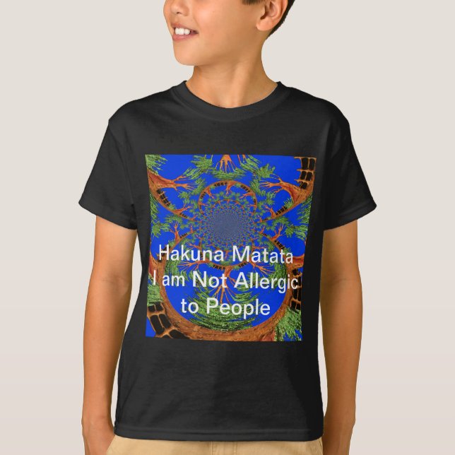 Kaleidoscope Acacia Tree Art Print/Graphic T-Shirt (Front)