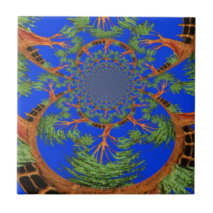 Kaleidoscope Acacia Tree Art Print/Graphic Tile