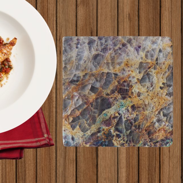 Kaleidoscope Agate Stone Pattern Trivet (In Situ)