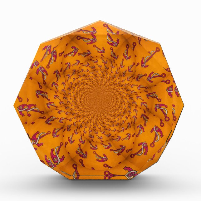 Kaleidoscope Anchor Art Print Acrylic Award (Front)