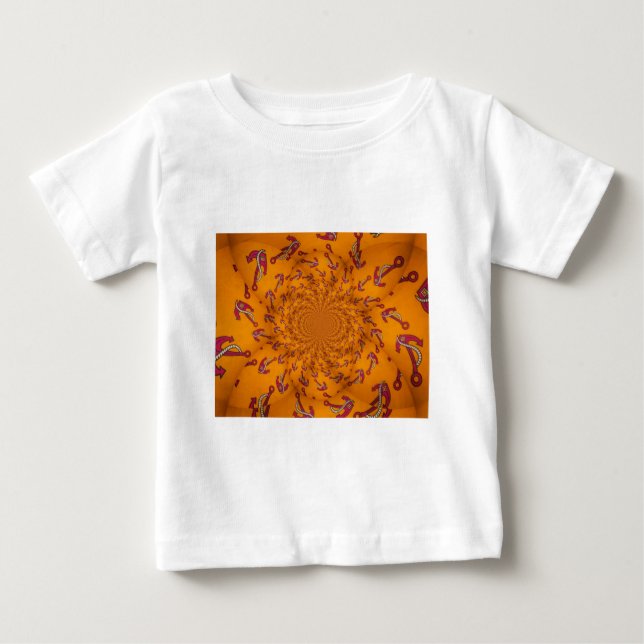 Kaleidoscope Anchor Art Print Baby T-Shirt (Front)