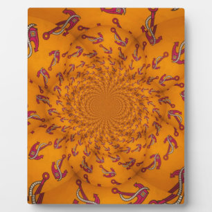 Kaleidoscope Anchor Art Print Plaque