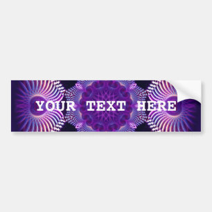 Kaleidoscope Apophysis Flower I Bumper Sticker