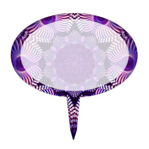 Kaleidoscope Apophysis Flower I Cake Topper