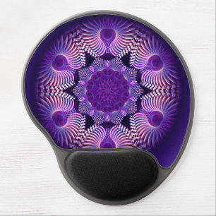 Kaleidoscope Apophysis Flower I Gel Mouse Pad
