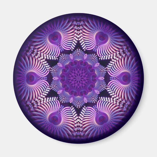 Kaleidoscope Apophysis Flower I Magnet (Front)