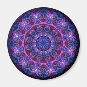 Kaleidoscope Apophysis Mandala Hearts Magnet