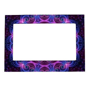 Kaleidoscope Apophysis Mandala Hearts Magnetic Frame